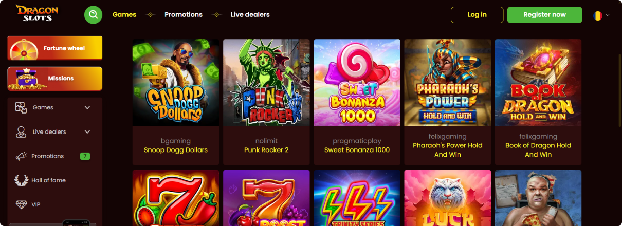 Dragon Slots site